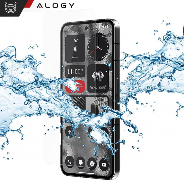 2x 9H gehärtetes Glas für Nothing Phone 2 Alogy PRO Displayschutzfolie