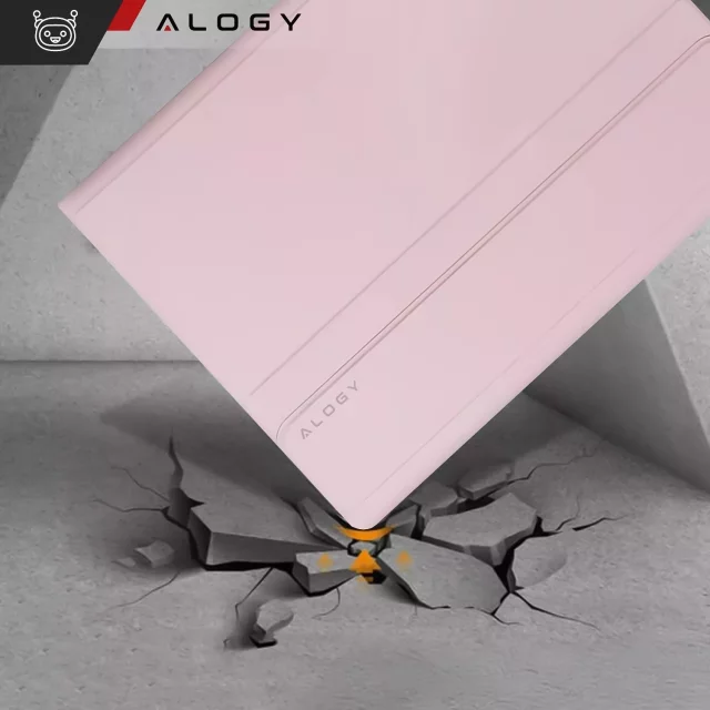 Etui z klawiaturą z miejscem na rysik do Samsung Galaxy Tab S9 FE 10.9" Alogy Keyboard Case Różowe