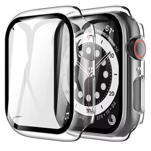 Alogy Protector Case 2-in-1 Schutzhülle mit Glas für Apple Watch 10 46mm Transparent
