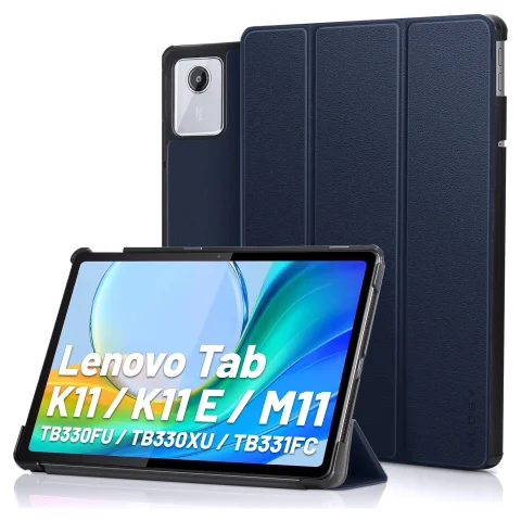 Case for Lenovo Tab M11 10.95" TB330FU / TB330XU / TB331FC Book Case Cover with flap housing case cover Alogy Navy blue