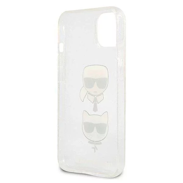 Karl Lagerfeld KLHCP13SKCTUGLS iPhone 13 mini 5,4" srebrny/stříbrný pevný obal Glitter Karl`s