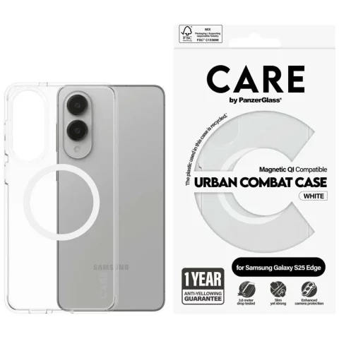 Etui do Samsung Galaxy S25 Edge CARE by PanzerGlass Urban Combat QI