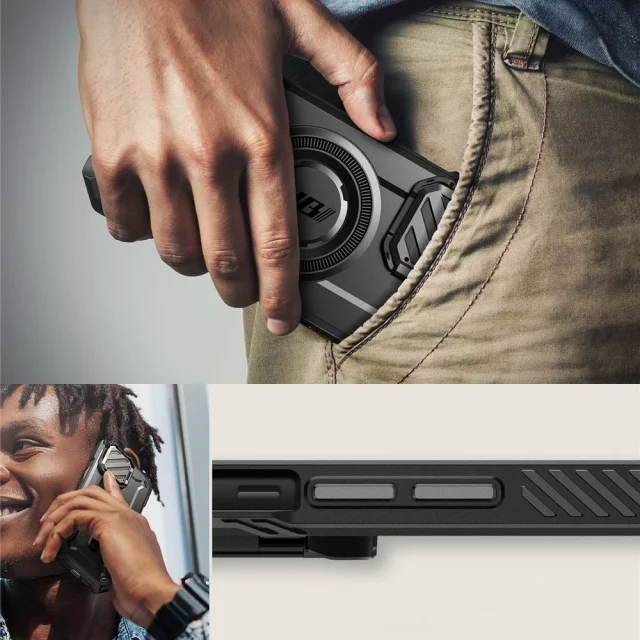 Etui Supcase UB XT Mag MagSafe iPhone 16e Black z podstawką