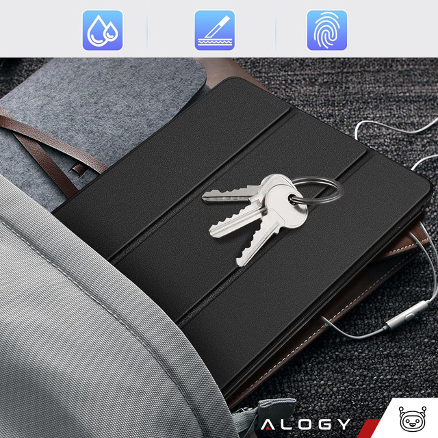 Schutzhülle für Lenovo Tab M11 10,95 Zoll TB330FU / TB330XU / TB331FC, Buchhülle mit Klappgehäuse, Schutzhülle Alogy Black Stylus