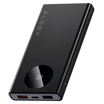 PowerBank Alogy TurboCharge 120W PD PowerDelivery Schnellladung 10000mAh 2x USB-A 1x USB-C Schwarz