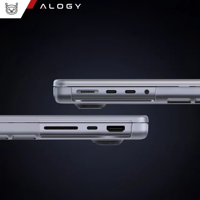 Schutzhülle für Apple MacBook Pro 16 - M1/M2/M3/M4 2021-2024 2025 Alogy AirGuard™ Flexible Hülle Matt Transparent Weiß