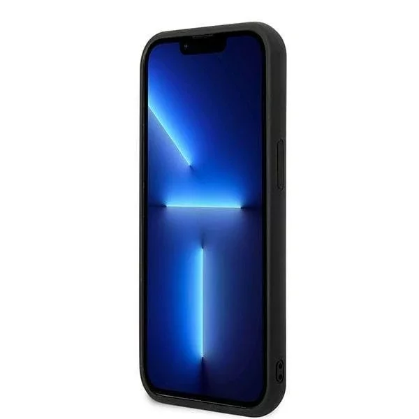 Ochranné pouzdro na telefon Karl Lagerfeld KLHCP13S3DKPK pro Apple iPhone 13 Mini 5,4" černo/černé pevné pouzdro Ikonik Patch