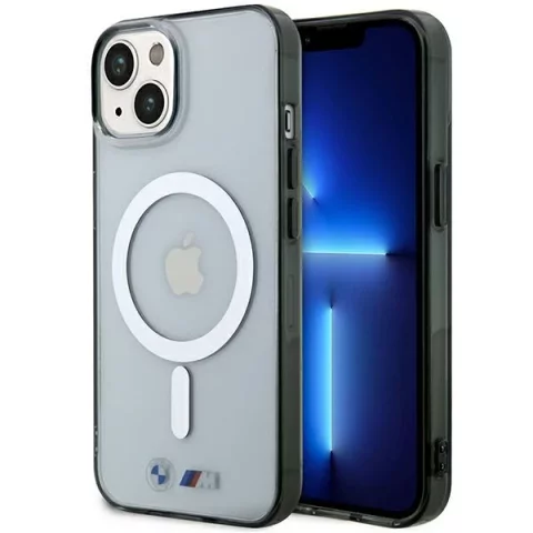 Etui BMW BMHMP14MHCRS für iPhone 14 Plus 6,7" Hardcase Silver Ring MagSafe