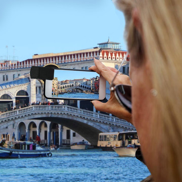 Objektiv Objektiv pro smartphone Sada 2v1 Alogy Klip na objektiv 0,45X Makro 12,5X široký