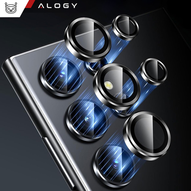 Alogy Lens Protector PRO Schutzhülle Glas für Samsung Galaxy S24 Ultra Kameraabdeckung Objektiv Kameralinsen