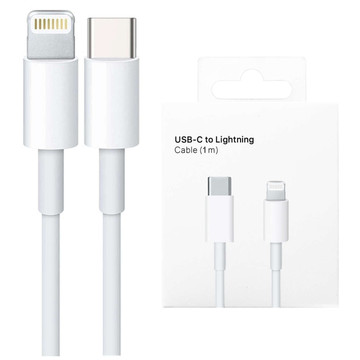 Kabel 100 cm USB-C für Lightning PowerDelivery für Apple iPhone USB-Datenladekabel PD 20 W Weiß