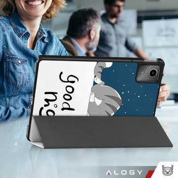 Pouzdro pro Lenovo Tab M11 10,95" TB330FU / TB330XU / TB331FC Kryt na tablet Pouzdro Alogy Obal na knihu Sleeping Cat Glass Stylus