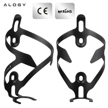 Koszyk na bidon napój butelkę wodę uchwyt rowerowy do roweru bidonu uniwersalny Czarny