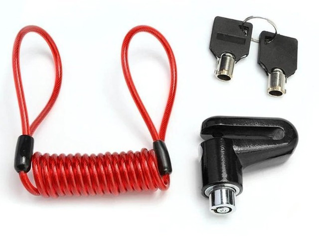 Alogy lock clasp to lock the wheel of a scooter / bicycle / motorbike