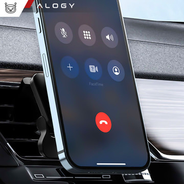 Držák do auta s Qi nabíječkou pro MagSafe Alogy na 15W mřížku Black