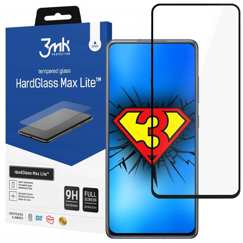3mk Szkło hartowane HardGlass Max Lite do Galaxy S20 FE 5G/ S20 Lite Black