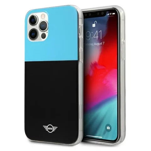 Pevný kryt na telefon Color Block pro iPhone 12/12 Pro modro/modrý
