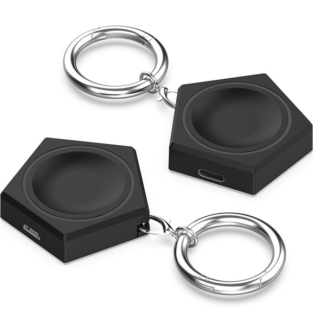 Ładowarka brelok do Samsung Galaxy Watch indukcyjna magnetyczna 2.5W z brelokiem breloczek zawieszka Czarna