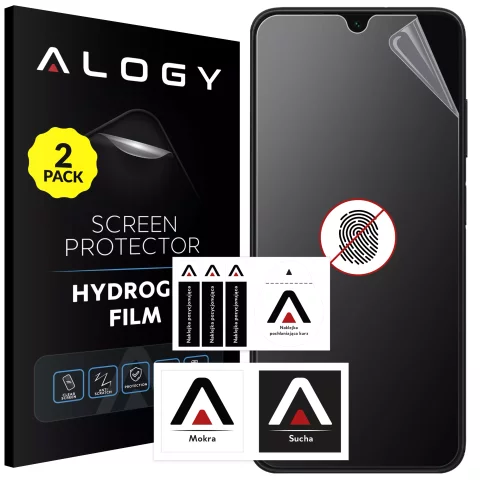 2x "MATTE" fólie pro Samsung Galaxy A05s Hydrogel Alogy Displej HydroSkin Matte Pro™ pro pouzdro "Fingerprint FREE"