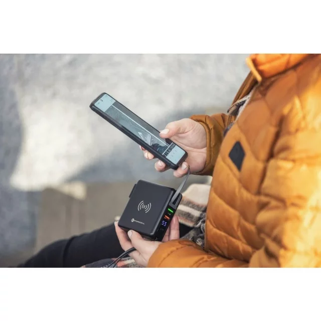 Ładowarka podróżna POWERBANK Forcell 5w1 10000mAh PD QC Wireless