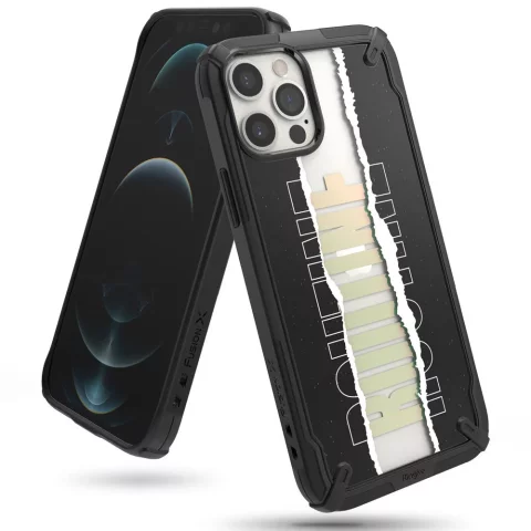 Ringke Fusion X Design Armor Case with Frame iPhone 12 Pro Max Black (Routine) (XDAP0026)