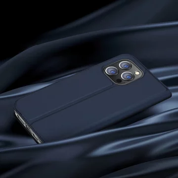 Dux Ducis Skin Pro holster cover flip cover pro iPhone 14 Pro modrý