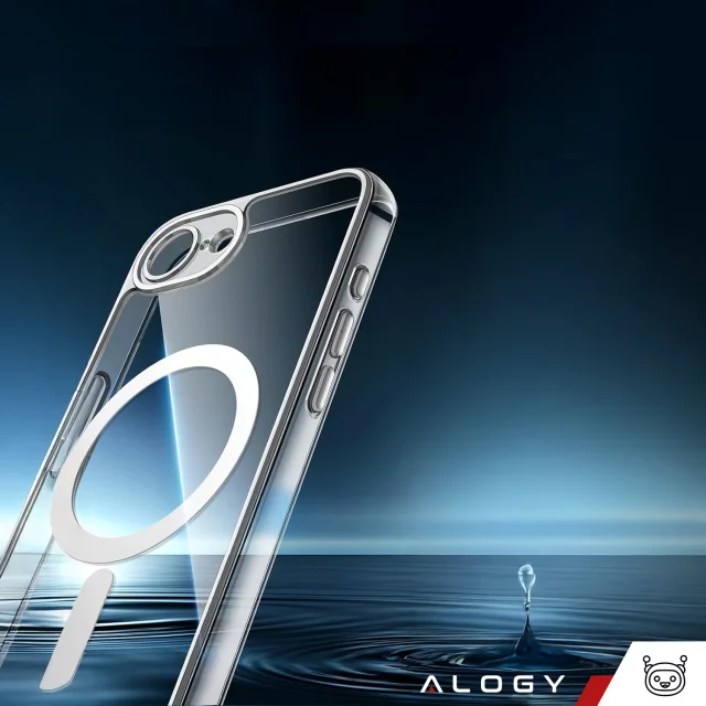 Hülle für Apple iPhone 16 Pro Max Alogy Anti-Shock Hybrid Case für MagSafe Transparent