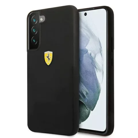 Etui Ferrari FESSIHCS22MBK do Galaxy S22+ S906 hardcase On Track Silicone czarny/black