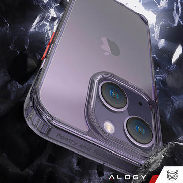 Alogy Protective Case Ochranný kryt pro Apple iPhone 14 Black and Clear Glass