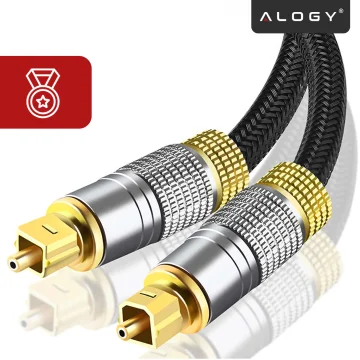 Optical digital cable Alogy 6.0mm Audio TV PC cable 1m