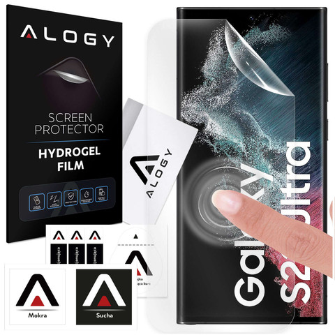 Hydrogelová fólie pro Samsung Galaxy S22 Ultra ochranná fólie na displej telefonu Alogy Hydrogel Film