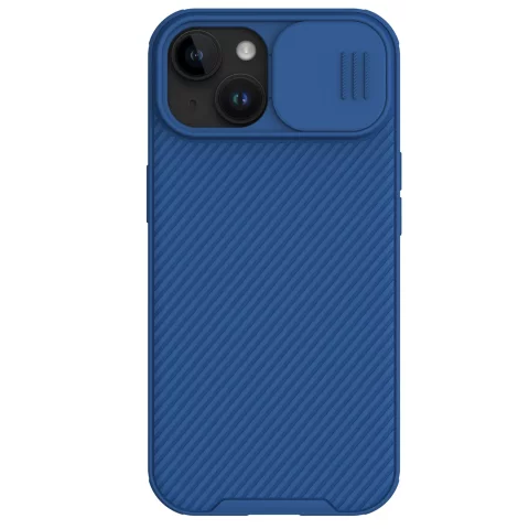 Nillkin CamShield Pro magnetische Hülle für iPhone 15 Plus mit Kameraschutz – Blau