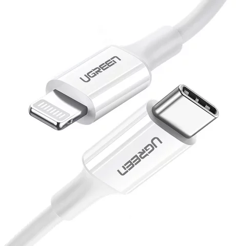 UGREEN kabel MFi USB Typ C - Lightning 3A 1,5 m bílý (US171)