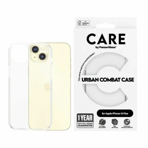iPhone 15 Plus 6,7" CARE by PanzerGlass Urban Combat Case Transparent