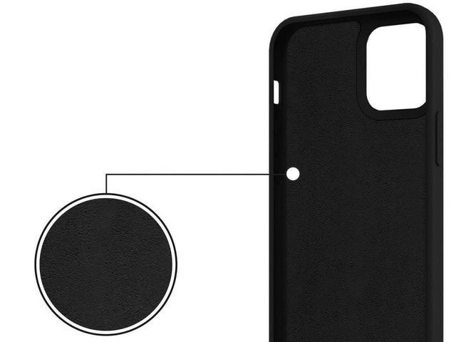 Ring Ultra Slim Alogy Silicone Case for iPhone 12/ 12 Pro 6.1 Black Glass