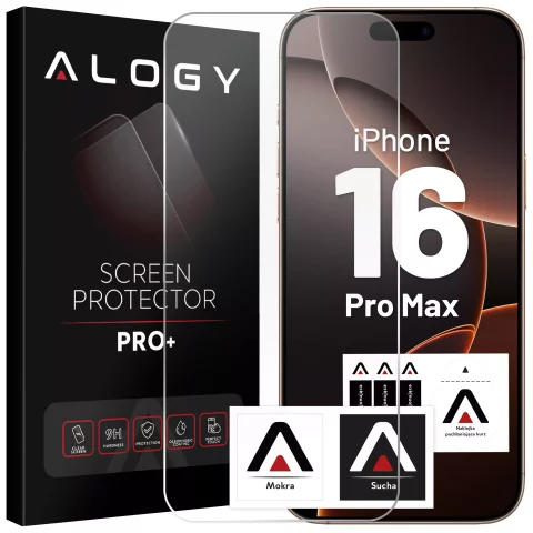 Tempered Glass for Apple iPhone 16 Pro Max Screen Protector 9H Alogy Heavy Pro ™️