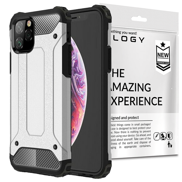 Etui Alogy Hard Armor do Apple iPhone 11 Pro srebrne