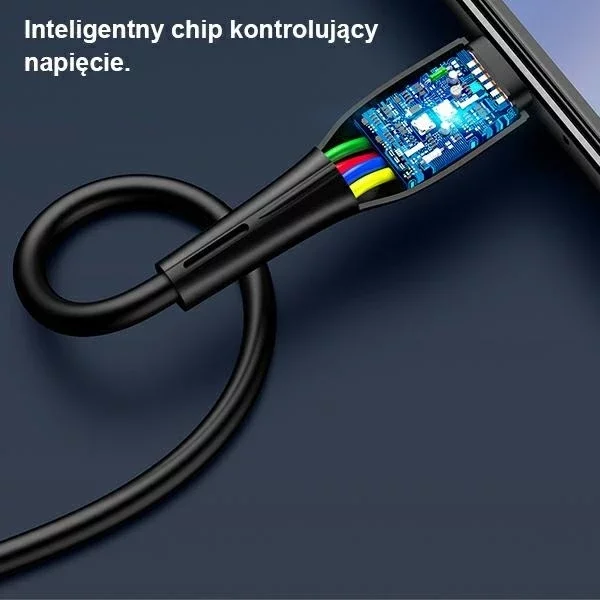 USAMS Cable U38 microUSB 4A Fast Charge for OPPO 1m white