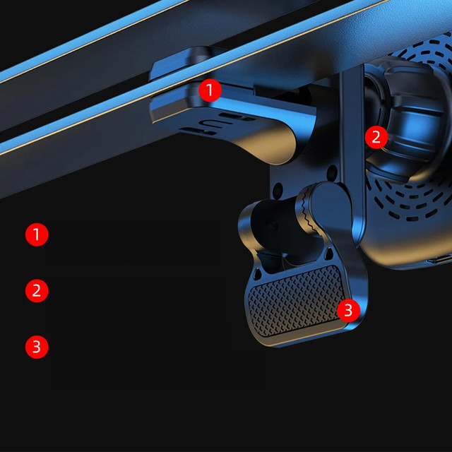 Uchwyt samochodowy na kratkę z ładowarką Mag Safe 15w do iPhone LED PD QC 3.0 do kratki wentylacyjnej auta Alogy czarny