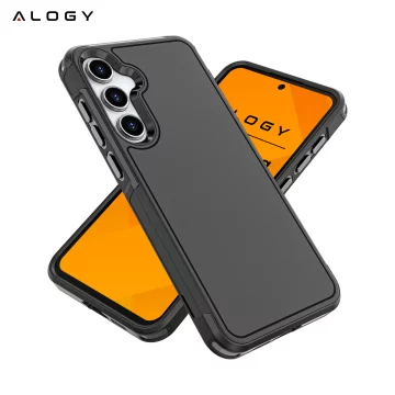 Etui do Samsung Galaxy A56 / A36 5G 2025 Pancerna Obudowa Ochronna na Telefon Wzmocniona Alogy HeavyDuty™️ Case Czarne + Szkło hartowane