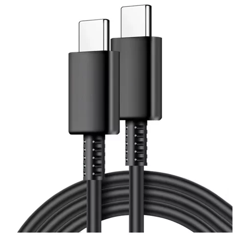 Original Samsung USB-C-auf-USB-C-Kabel EP-DW767 zum Aufladen, 1,8 m, 3 A, 25 W/45 W, Weiß