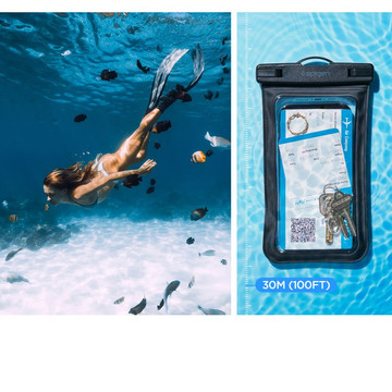 Uniwersalne etui wodoodporne na telefon 6.9 Spigen A601 IPX8 Black