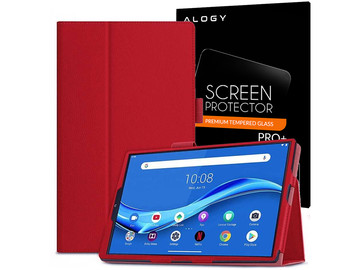 Alogický kryt stojanu pro Lenovo M10 Gen.2 TB-X306 červené sklo