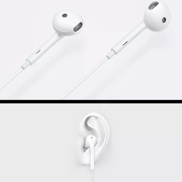 Original OPPO MH156 Stereo-Ohrhörer Klinke 3,5 mm Weiß Bulk