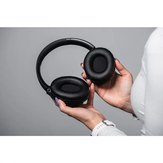 Forcell F-Audio Vibe ANC TUYA APP Kabellose On-Ear-Kopfhörer Schwarz