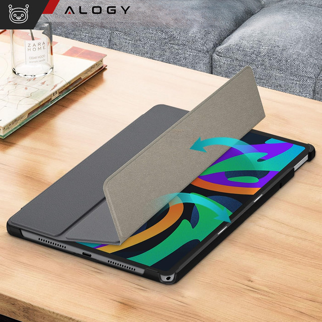 Etui do Lenovo Tab K11 / K11E 11” M11 10.95" TB330FU / TB330XU / TB331FC Book Case Cover z klapką obudowa futerał pokrowiec Alogy Szare