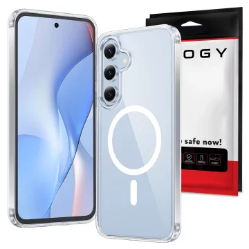 Etui do Samsung Galaxy S24 FE obudowa ochronna na telefon Alogy HybridMag™️ Case do MagSafe Przezroczyste