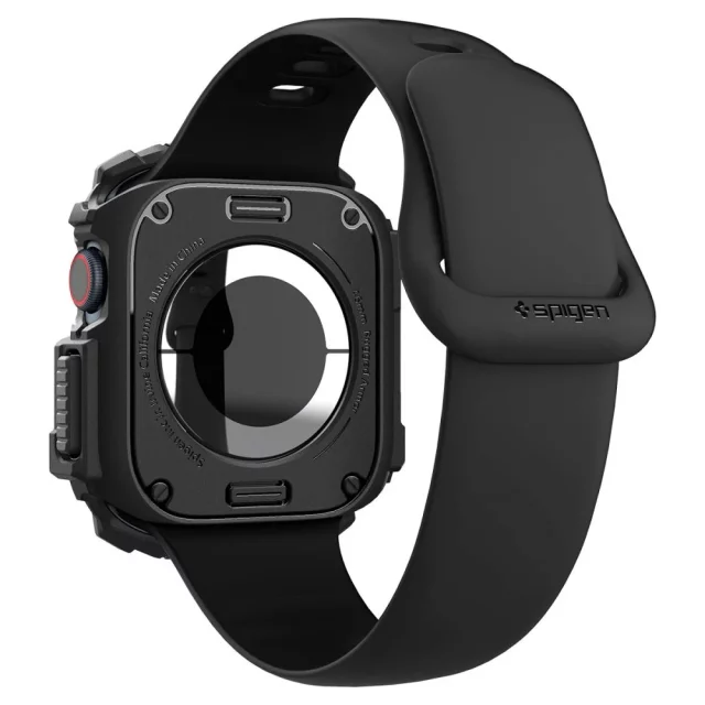 POUZDRO PRO APPLE WATCH 10 (46MM) ČERNÉ, MATNÉ, ČERNÉ, SPIGEN RUGGED ARMOR PRO