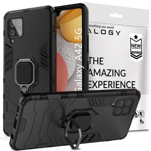 Etui Alogy Stand Ring Armor do Samsung Galaxy A42 5G czarne