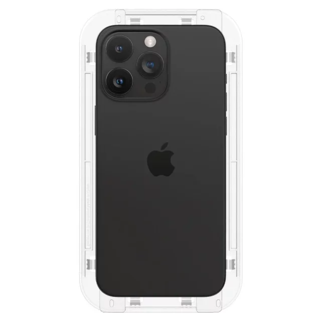Spigen Glas.tR „Ez Fit“ FC 2er-Pack gehärtetes Glas für Apple iPhone 15 Pro Schwarz